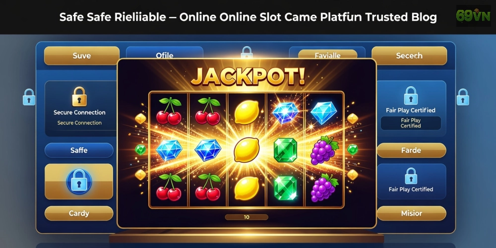 Khái niệm nổ hũ uy tín 69vn được minh họa qua jackpot lớn và giao diện an toàn